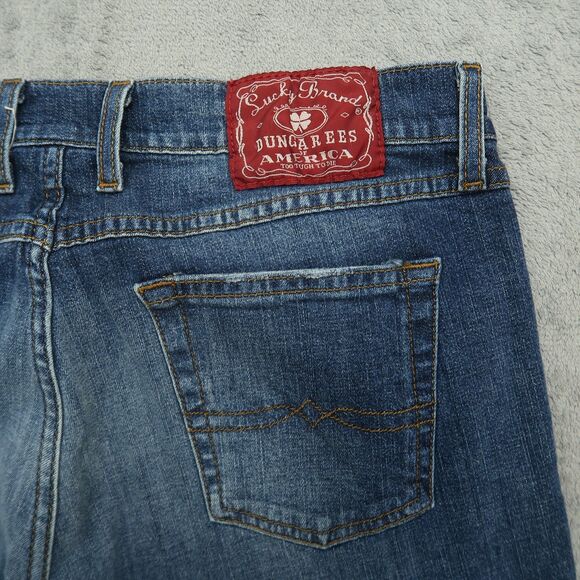 Lucky Brand Jeans Women's Size 10 Mid-Rise Flare Denim 30.5" Inseam Distressed - Picture 15 of 16